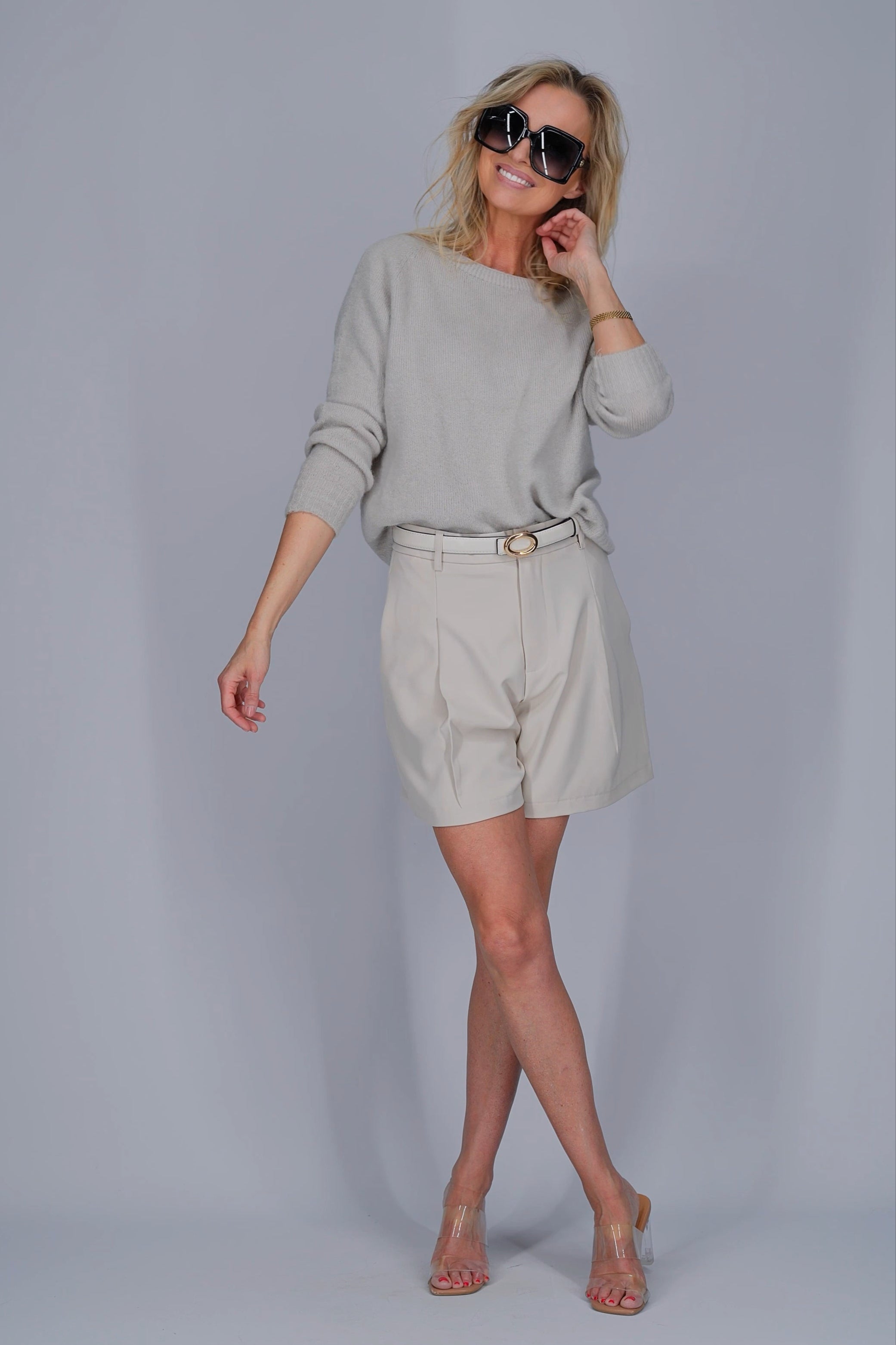 Beige alpaca-mix pullover-MyEssentials