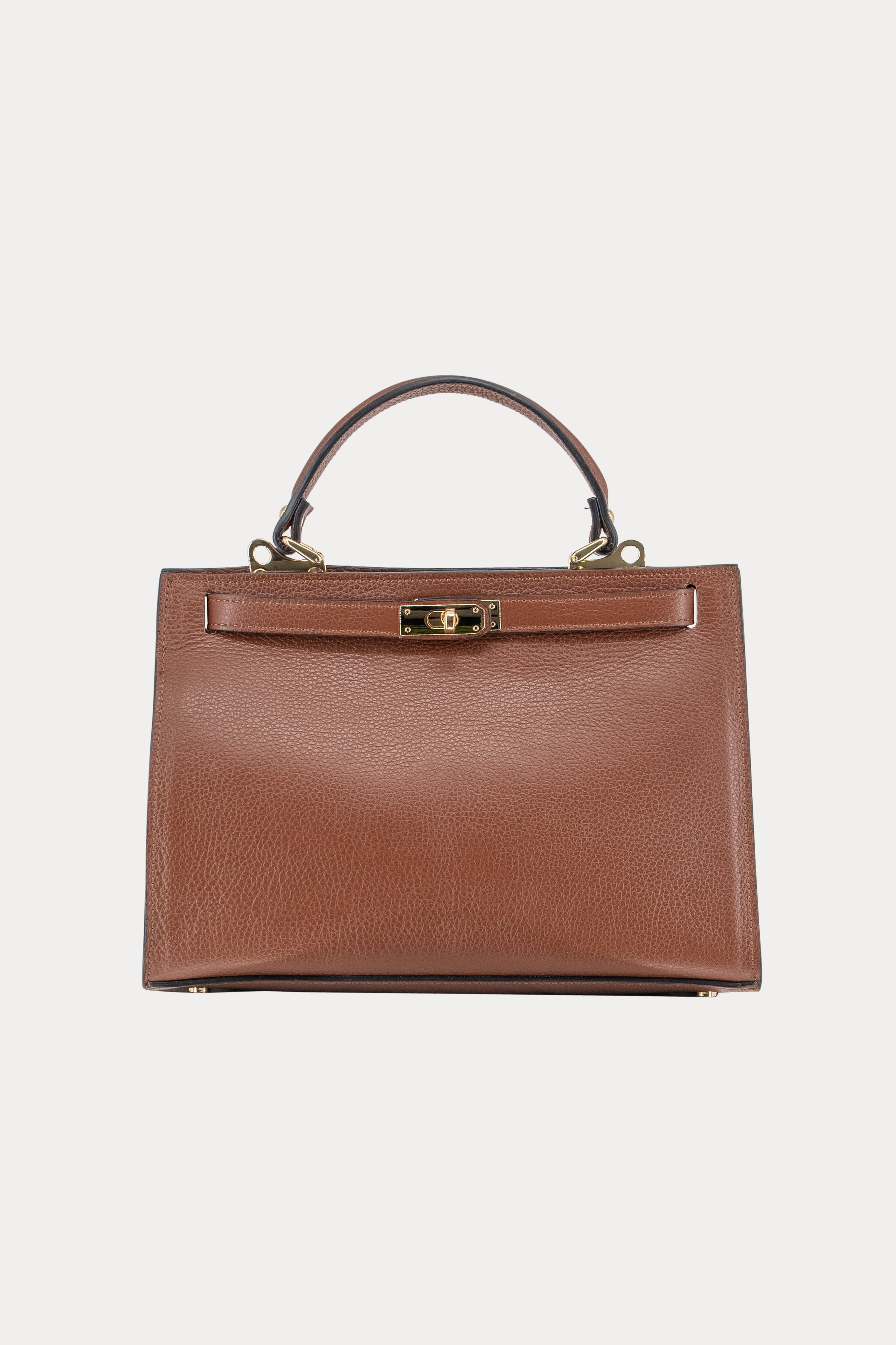 Bruine leren tas-MyEssentials