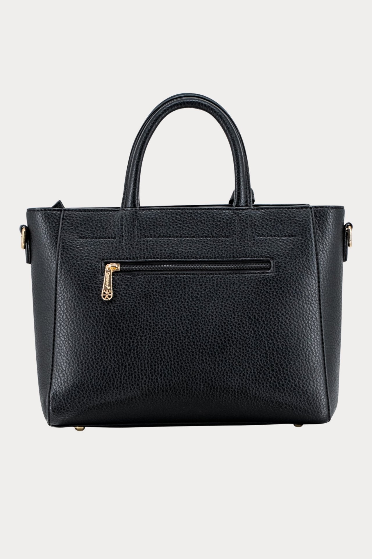 Zwarte imitatieleren handtas-MyEssentials