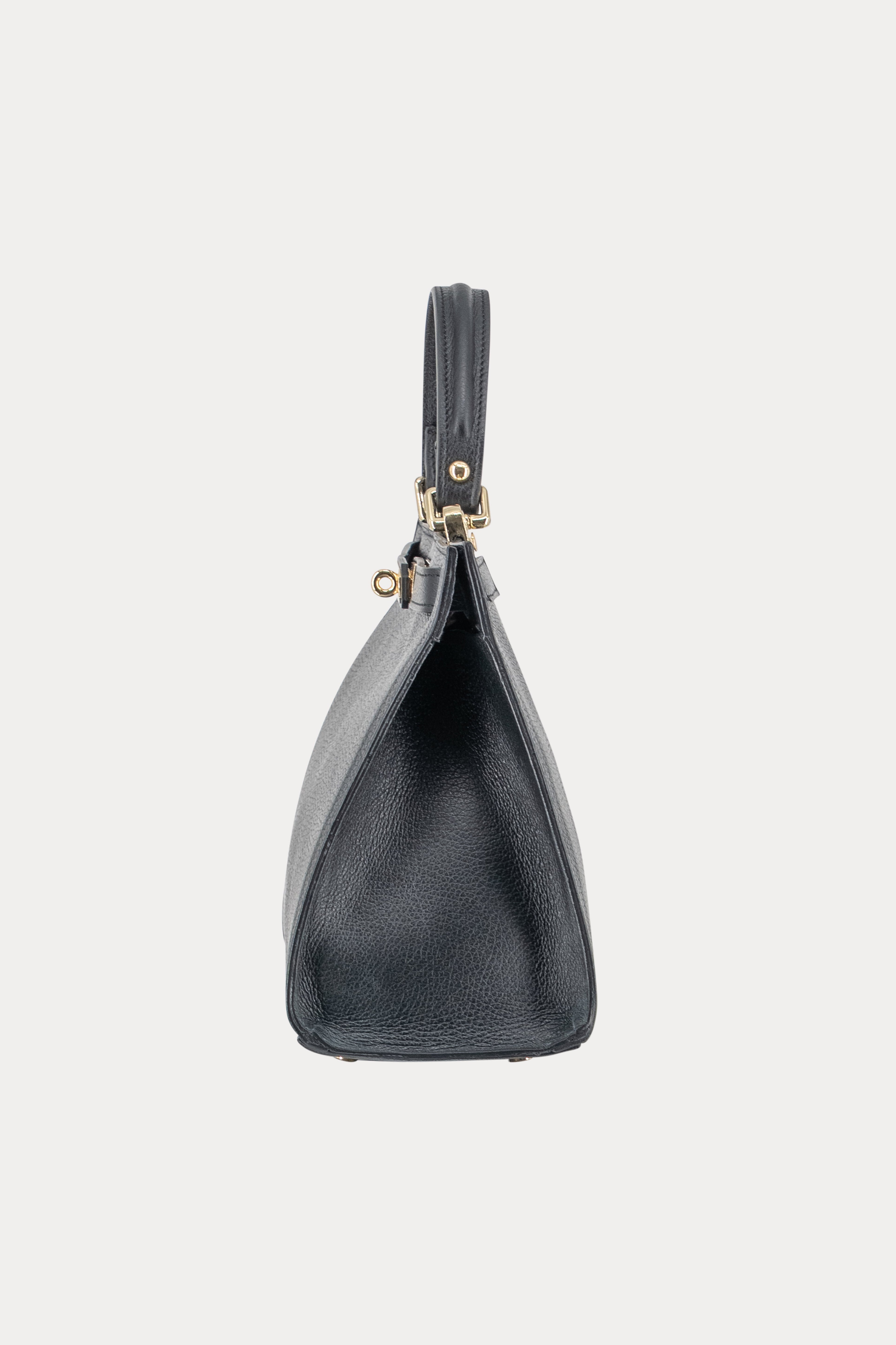 Zwarte leren tas-MyEssentials