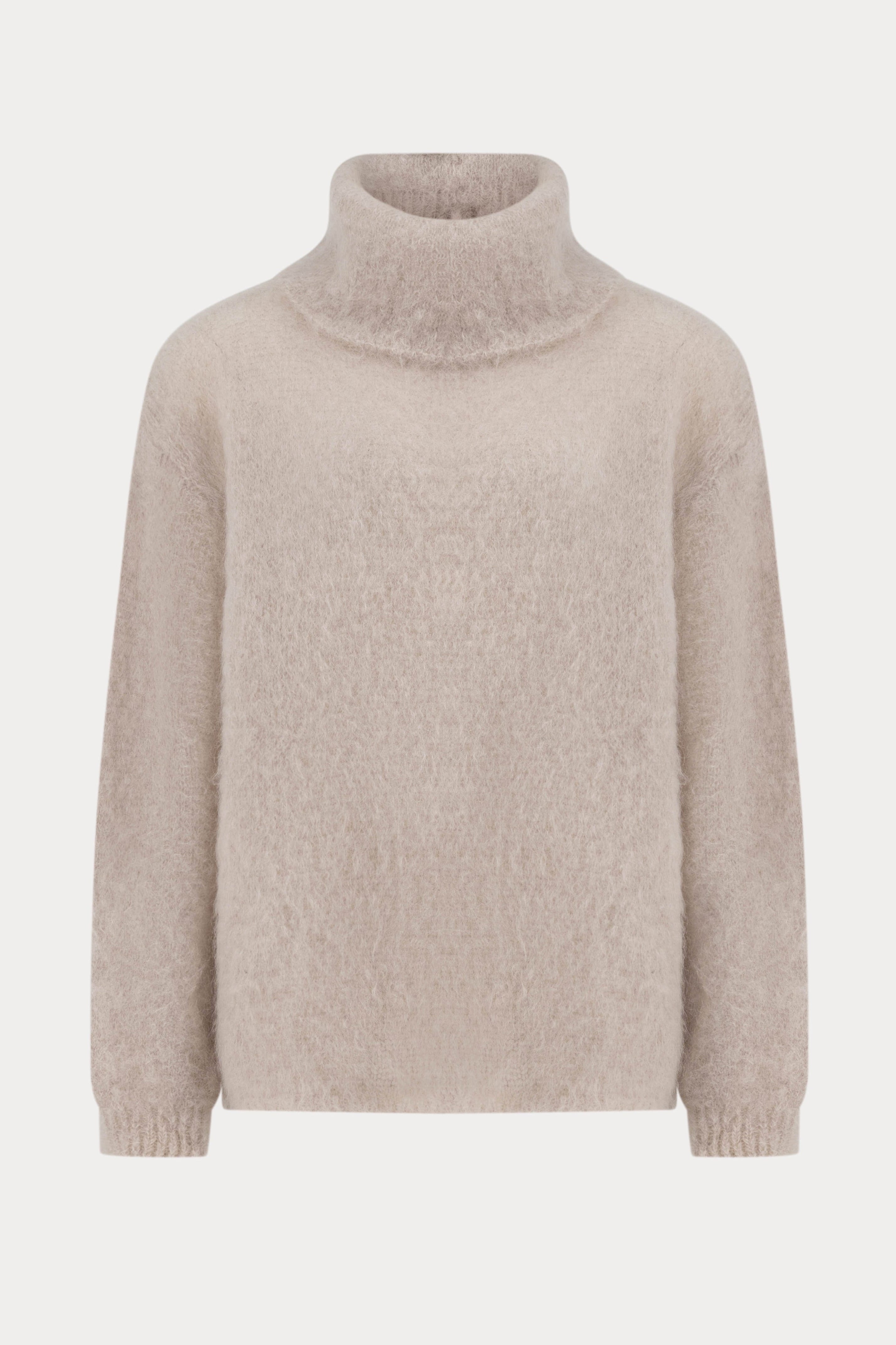 Beige coltrui met kid mohair-MyEssentials