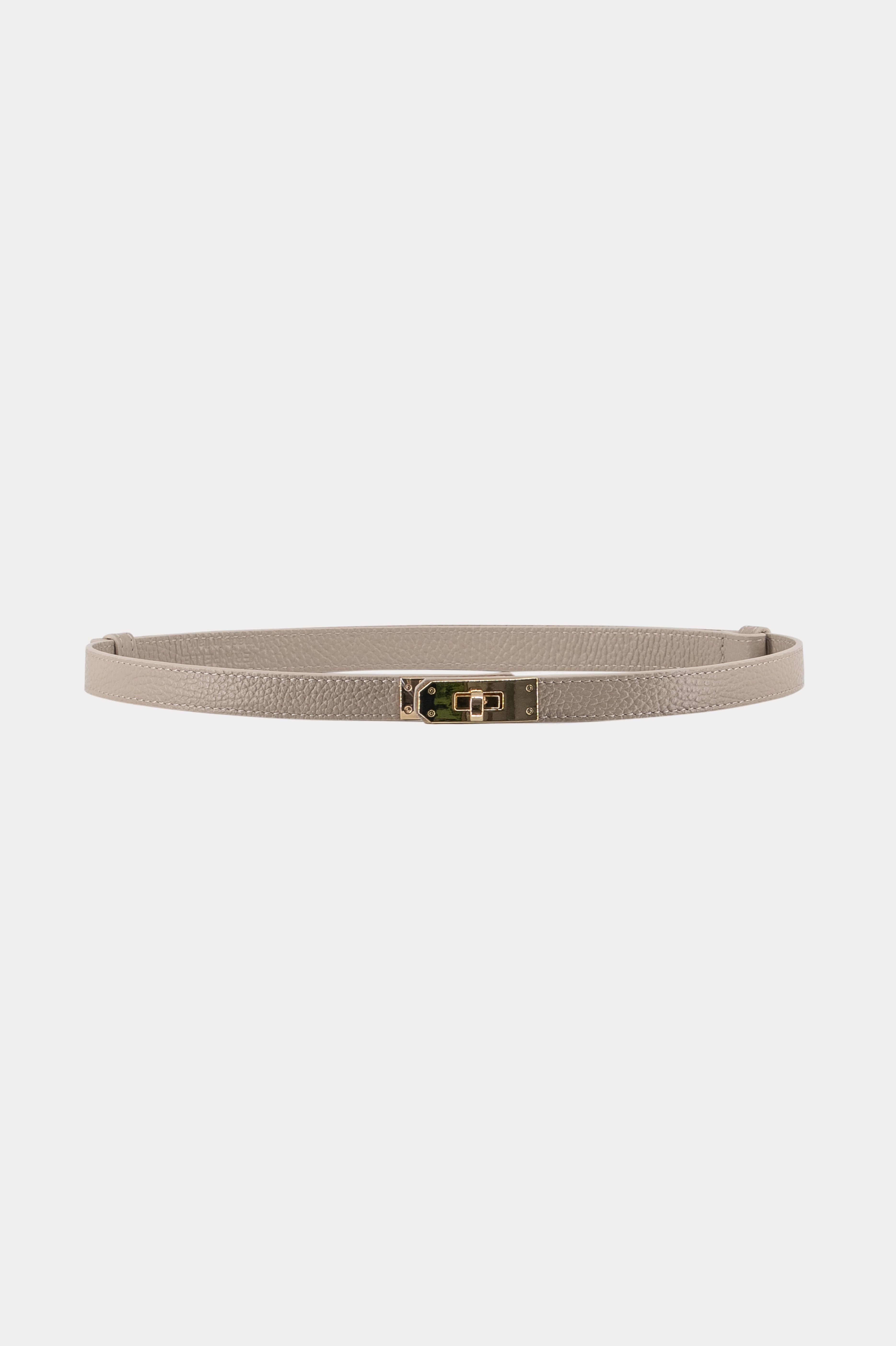 Beige leren decoratieve riem-MyEssentials