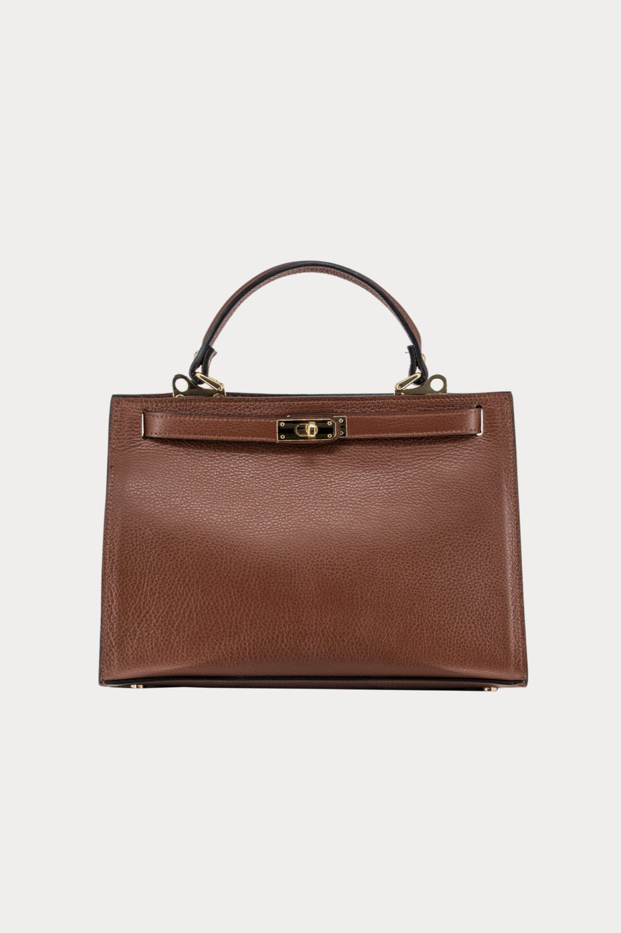 Bruine leren tas-MyEssentials