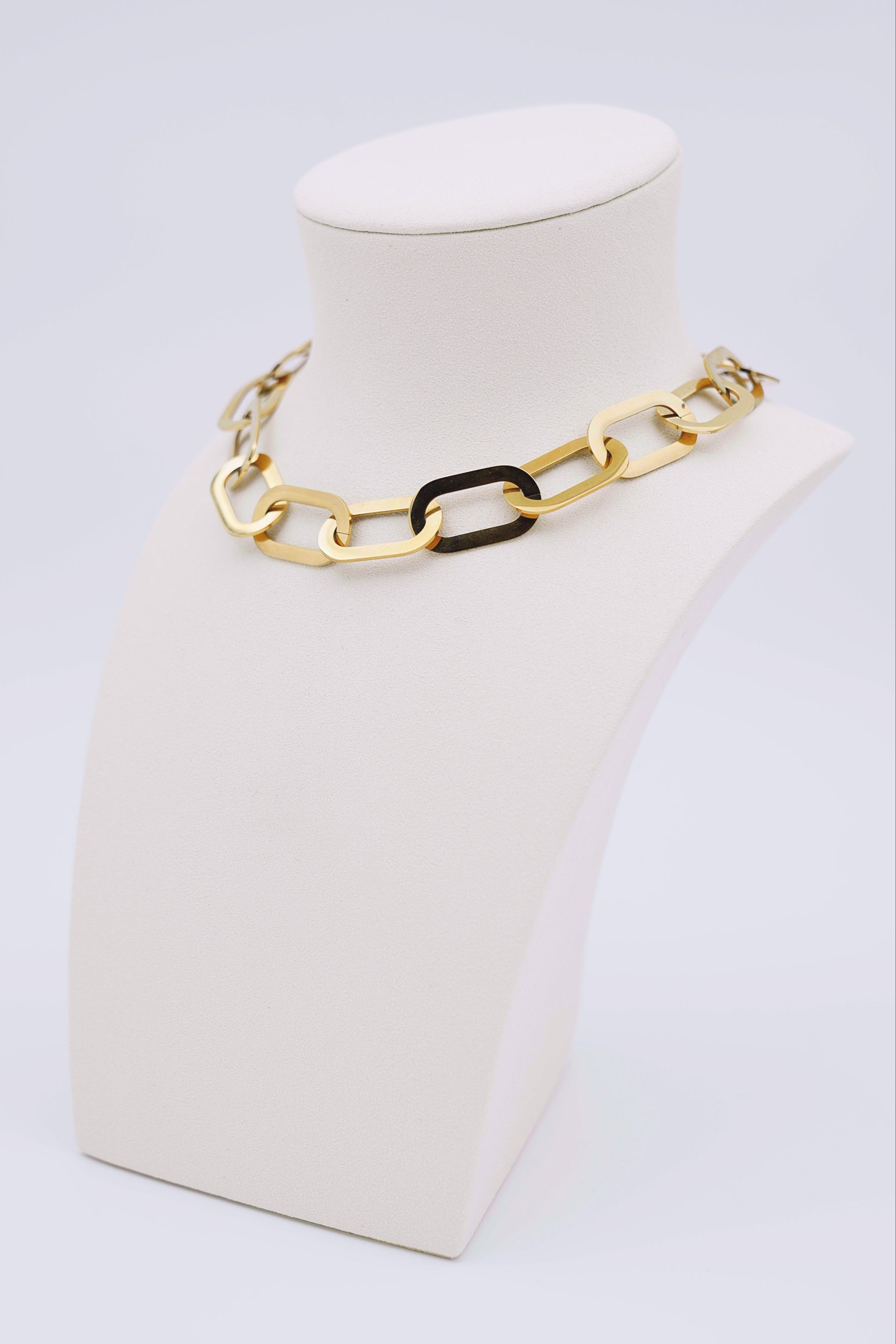 Goudkleurige ketting met schakels-MyEssentials