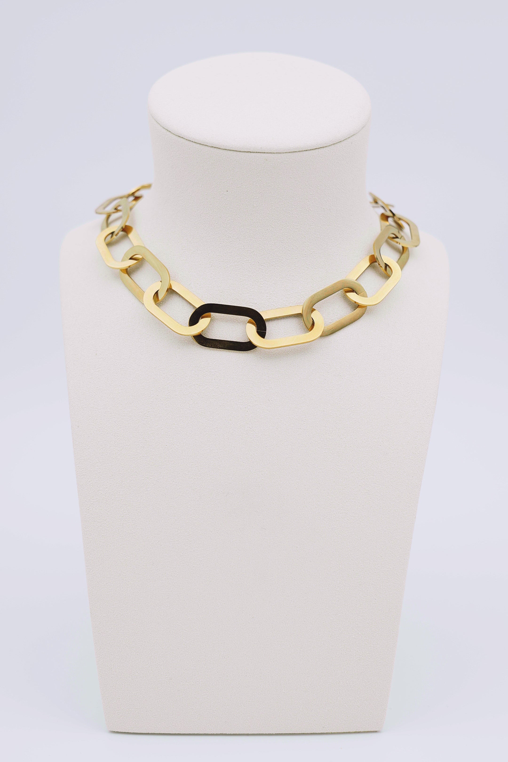 Goudkleurige ketting met schakels-MyEssentials