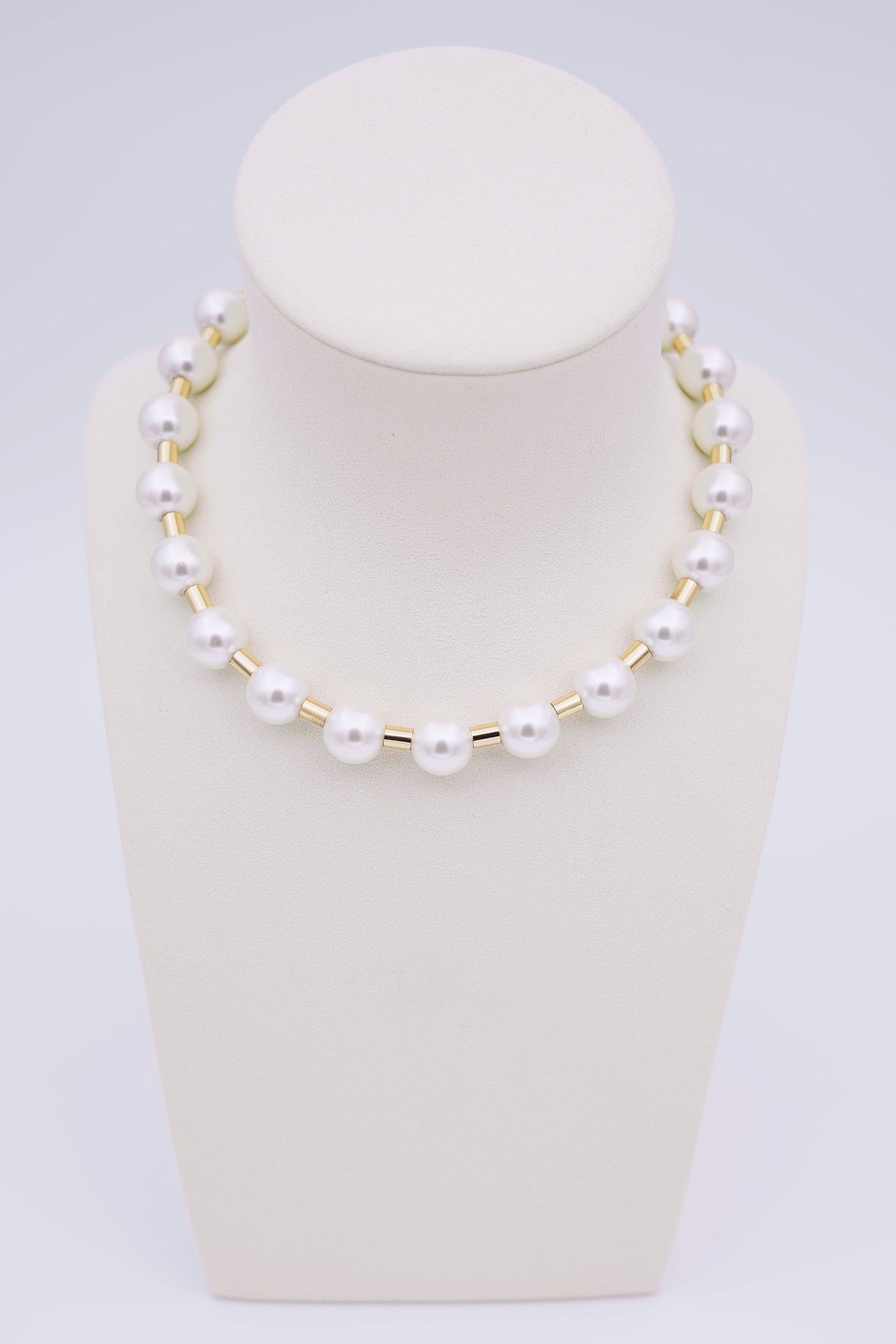Goudkleurige parelketting-MyEssentials