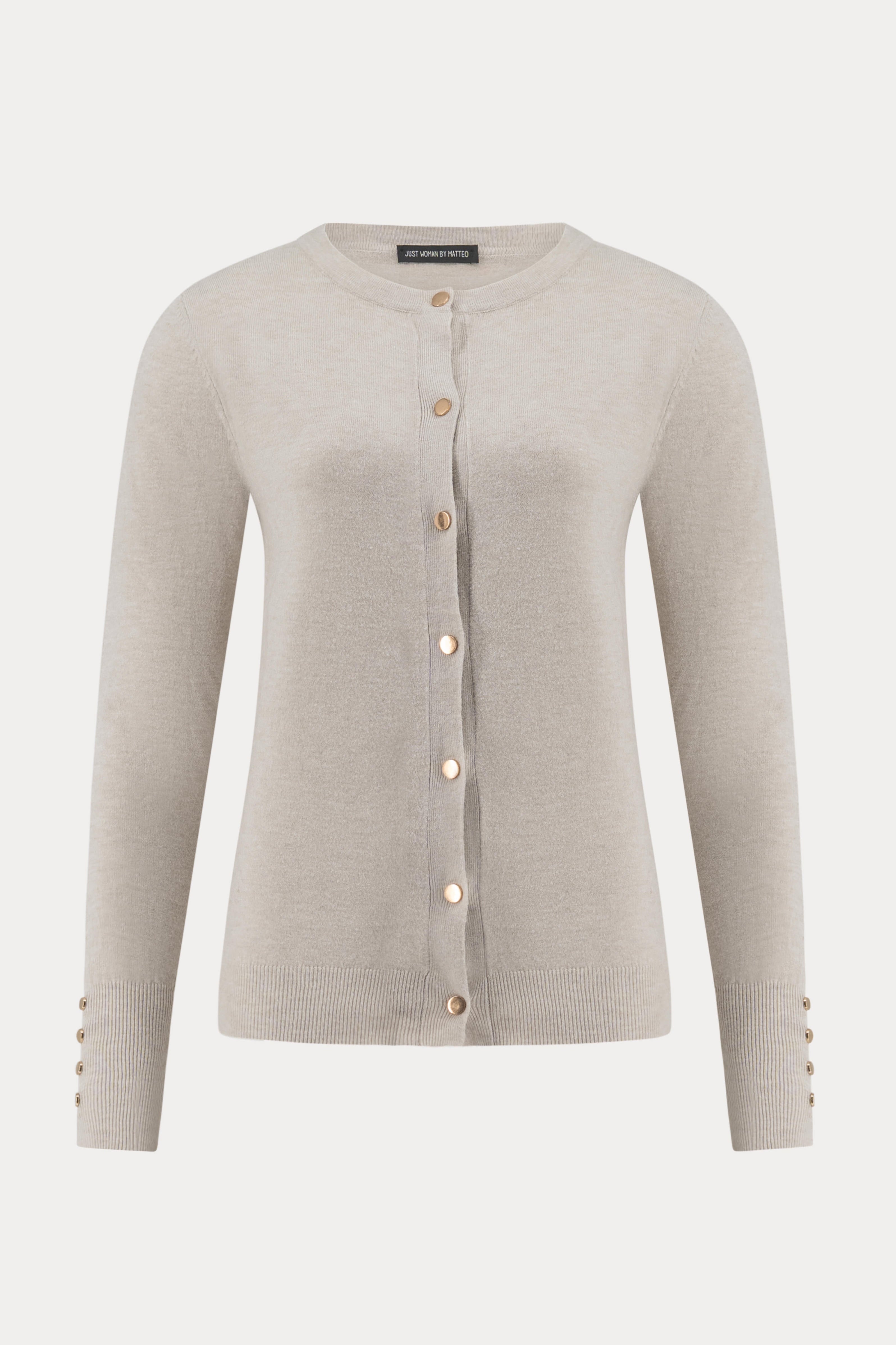 Taupekleurige cardigan-MyEssentials