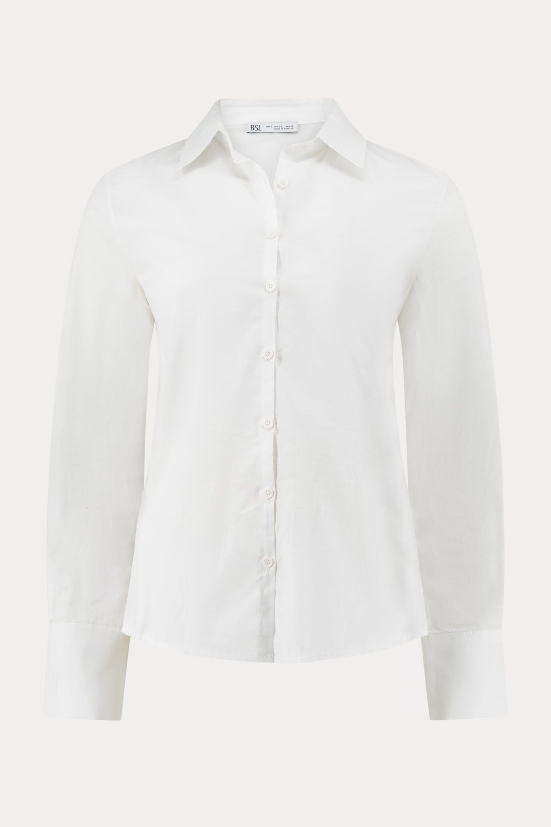 Wit katoenen hemd-MyEssentials
