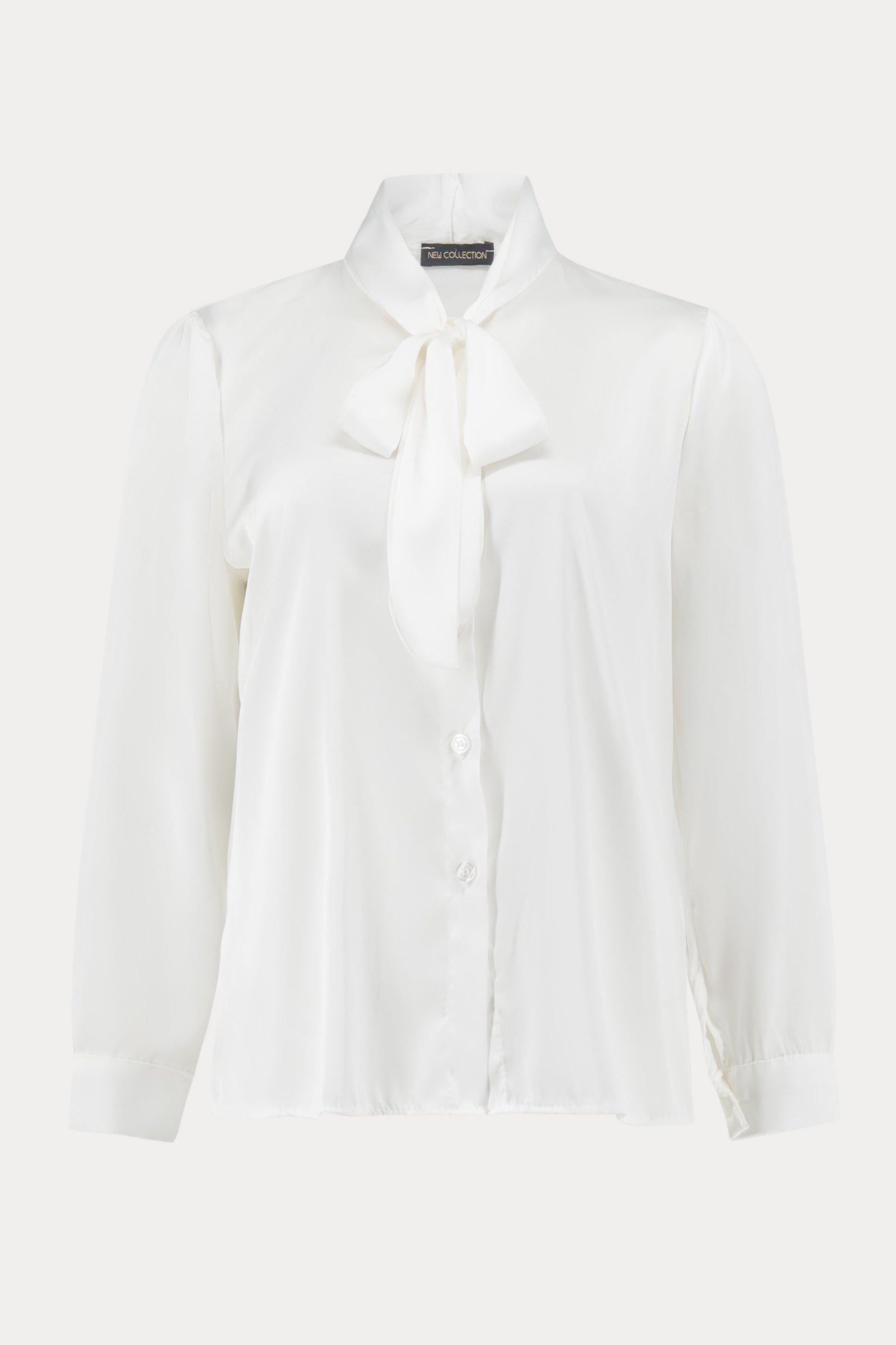 Witte satijnen blouse-MyEssentials