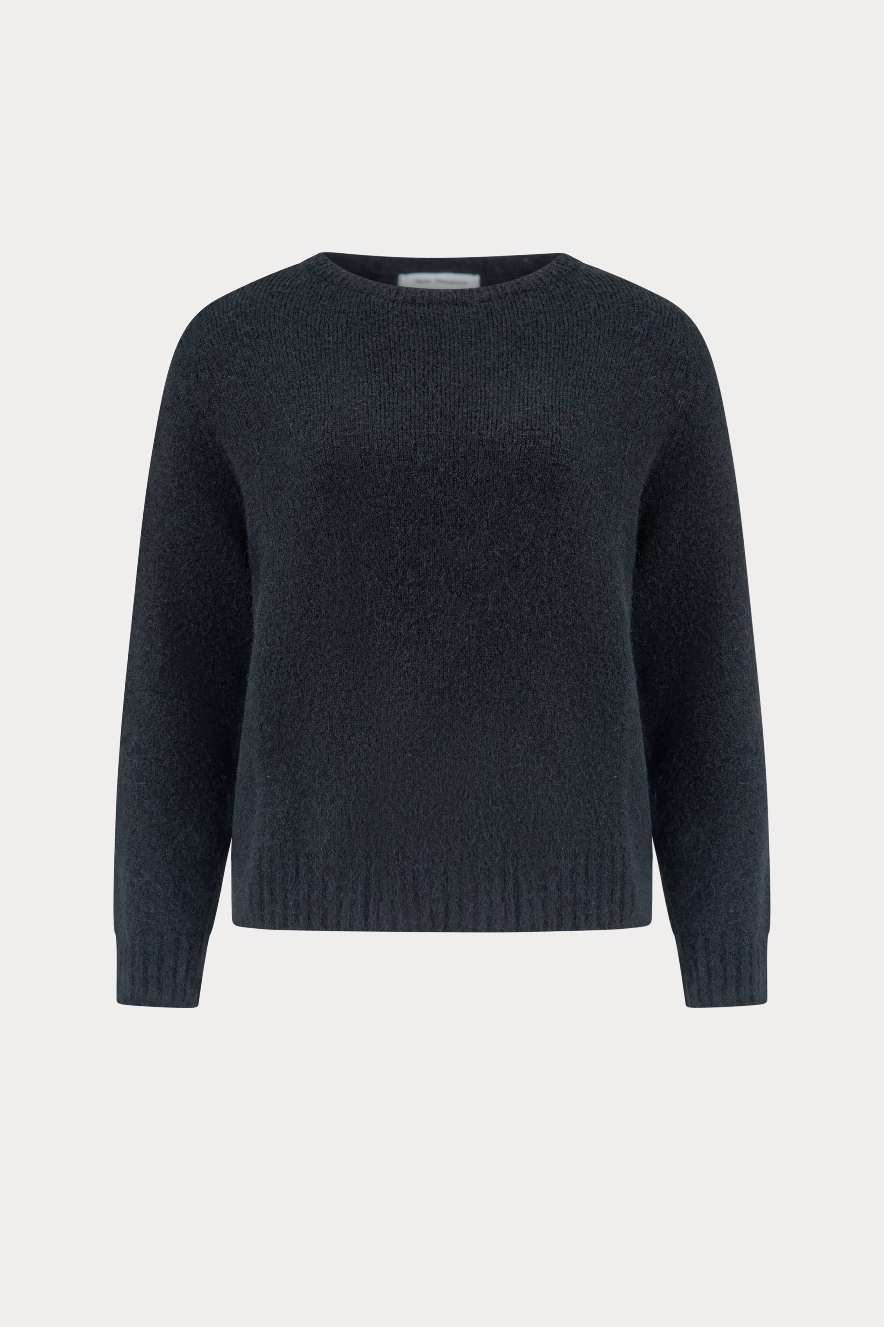 Zwarte alpacamix pullover met ronde hals-MyEssentials