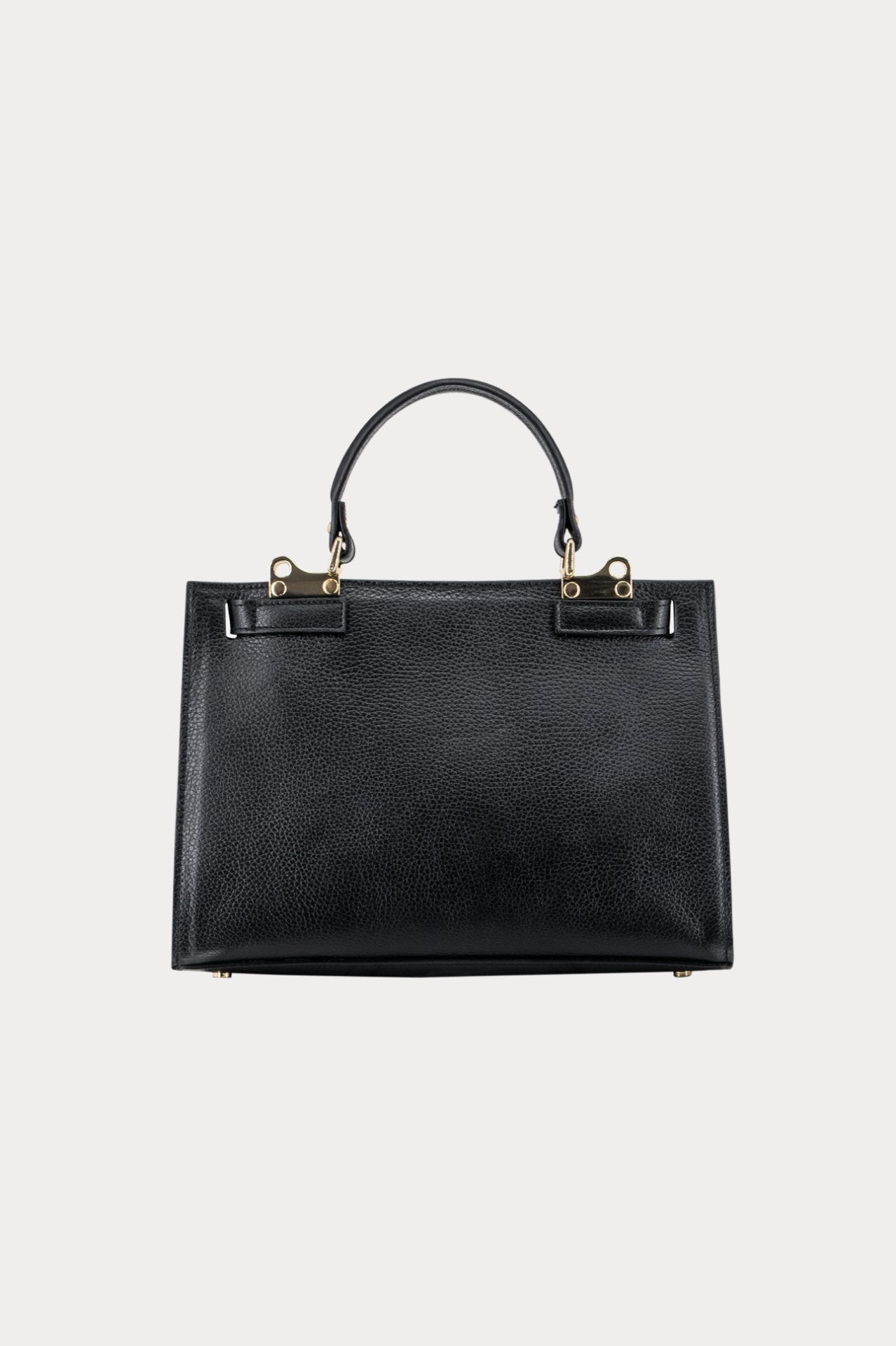 Zwarte leren tas-MyEssentials