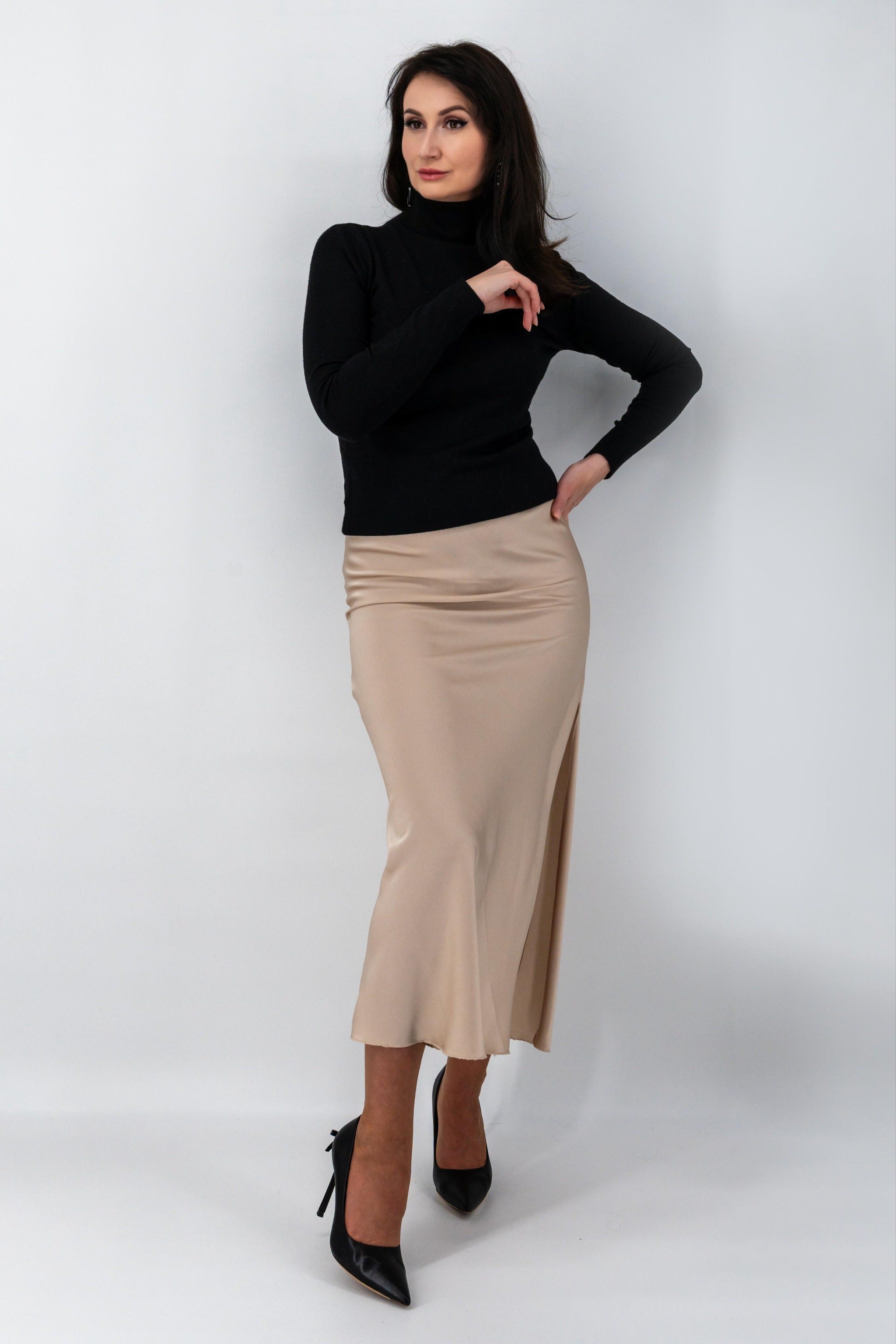 Zwarte pullover met rolkraag-MyEssentials