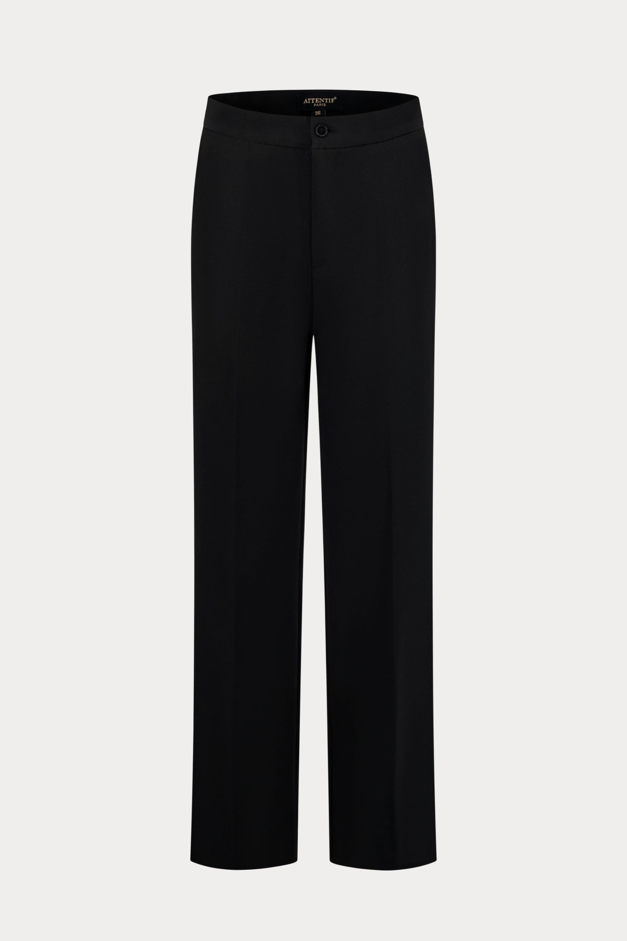 Zwarte wide leg broek-MyEssentials